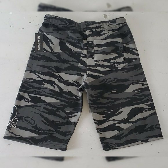 ECKO UNLTD AUTHENTIC FLEX IT FLEECE SHORTS MEN'S REGULAR FIT SIZE S BLACK TIGER - Picture 2 of 8